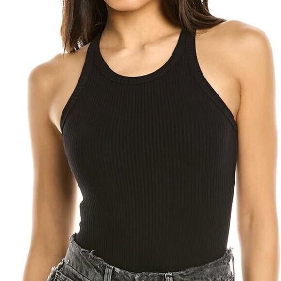 Good American black ribbed thong bodysuit - Picture 2 of 11